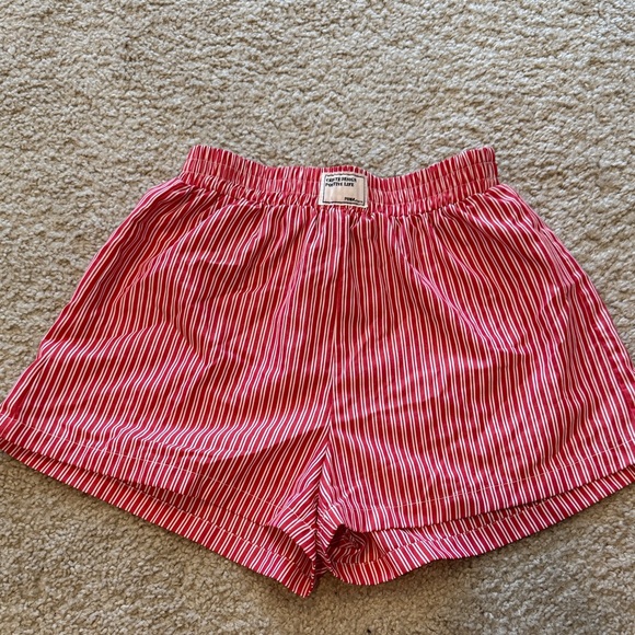 SHEIN Pants - Red Striped Women's Shorts